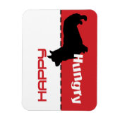 Corgi Dog Voeding Ik voer Magnet Dog is Hongaars Magneet (Verticaal)