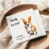 Corgi Dog Wedding Servet