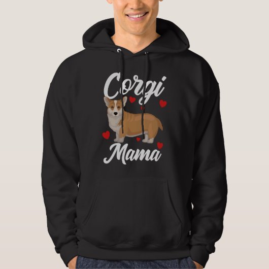 Corgi Dog Womens Corgi Mama Hoodie (Voorkant)