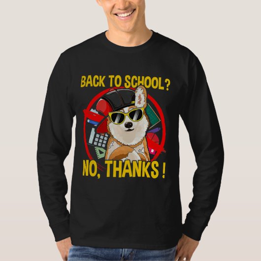 Corgi Dog zonnebril T-shirt (Voorkant)