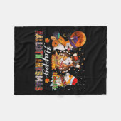 Corgi Dogs Halloween Thanksgiving Christmas Hallot Fleece Deken (Voorkant (Horizontaal))