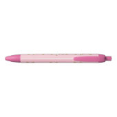 Corgi Dogs Pink Pens Zwarte Inkt Pen (Achterkant)