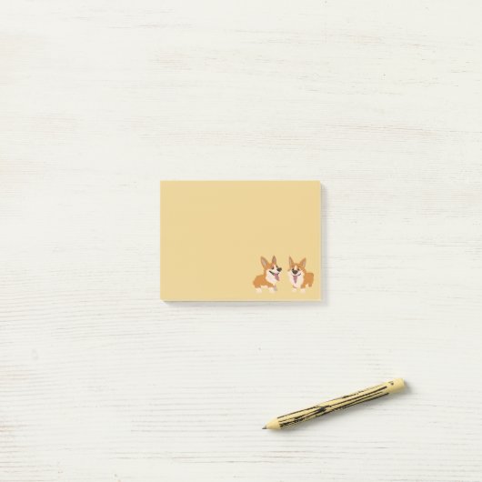 Corgi Dogs Post-it® Notes (Op bureau)