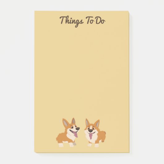 Corgi Dogs Post-it® Notes (Voorkant)
