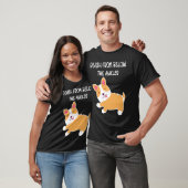 Corgi Dood van onder de enkels Hond T-shirt (Unisex)