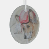 Corgi door Hevener Glas Ornament (Voorkant Rechts)