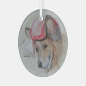 Corgi door Hevener Glas Ornament (Voorkant links)