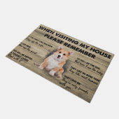 Corgi Doormat, Cute dog doormat, Welsh Corgi mat (Schuin)