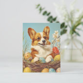 Corgi  Easter Briefkaart (Staand voorkant)