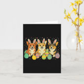 Corgi Easter Kaart (Gele Bloem)