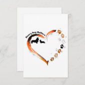Corgi Elke hond doet ertoe Hart Hond Paws Bedankkaart (Voorkant / Achterkant)