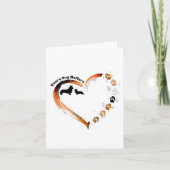 Corgi Elke hond doet ertoe Hart Hond Paws Kaart (Voorkant)