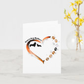 Corgi Elke hond doet ertoe Hart Hond Paws Kaart (Gele Bloem)