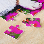 Corgi en bloemen legpuzzel (Zijkant)