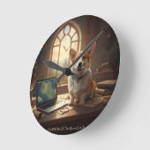 Corgi en Muis Ronde Klok (Hoek)