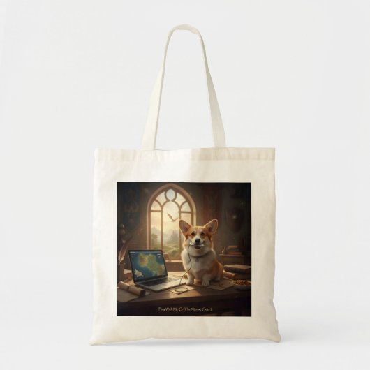 Corgi en Muis Tote Bag (Voorkant)