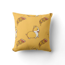 Corgi en Pizza Slice Pattern