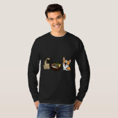 Corgi en Pug Hotpot T-shirt (Voorkant volledig)