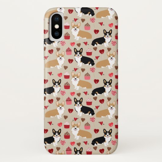 Corgi en Tri Corgi Valentijnsdag Case-Mate iPhone Case (Achterkant)