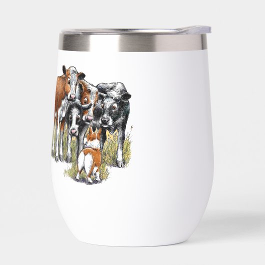 Corgi en veestapel (Links)