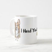 Corgi en veestapel koffiemok (Voorkant links)