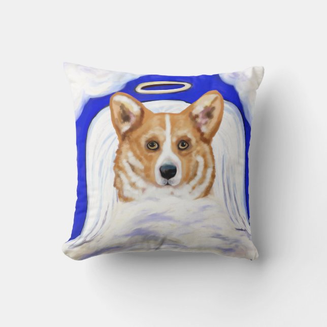 Corgi Engel Kussen (Voorkant)