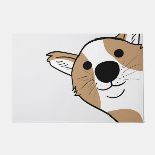 Corgi Face Deurmat