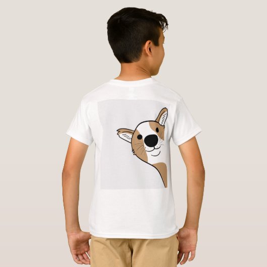 Corgi Face T-shirt (Achterkant volledig)