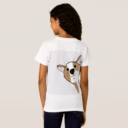 Corgi Face T-shirt (Achterkant volledig)