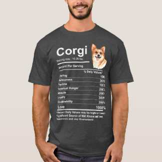 Corgi Facts Nutrition Funny Cardigan Pembroke Mama T-shirt