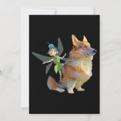 Corgi & Fairy - Funny Pembroke Welsh Corgi Feestdagenkaart (Voorkant)