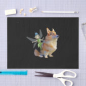 Corgi & Fairy - Funny Pembroke Welsh Corgi Tissuepapier (Craft)