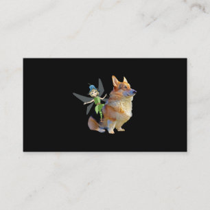 Corgi & Fairy - Funny Pembroke Welsh Corgi Visitekaartje