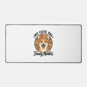 Corgi Familie Shirt Vintage Huisdierliefhebber Des Bureaumat