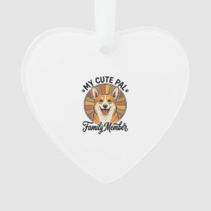 Corgi Familie Shirt Vintage Huisdierliefhebber Des Ornament