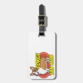 Corgi Fan Club Bagagelabel (Voorkant verticaal)