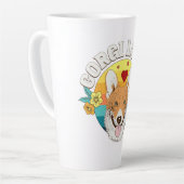 CORGI FANAAT regenboog Latte Mok (Linkerhoek)