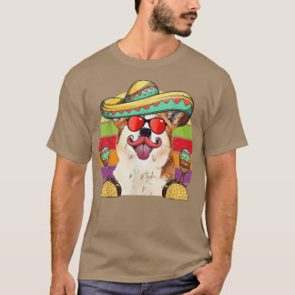 Corgi Fiesta Dog Tacos Cinco de Mayo T-Shirt