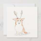 Corgi flat-kerstkaart kaart (Voorkant)