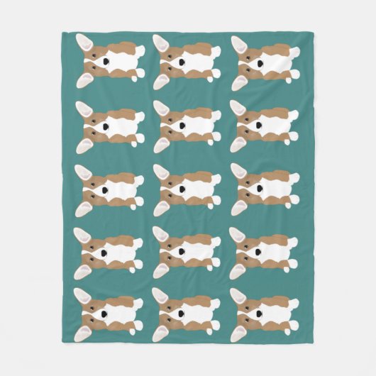 Corgi Fleece Blanket (Voorkant)