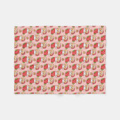 Corgi Fleece Blanket Cute Kerstmis (Voorkant (Horizontaal))
