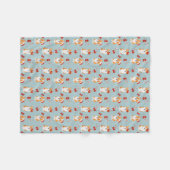 Corgi Fleece Blanket Cute Kerstmis Deken (Voorkant (Horizontaal))