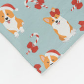 Corgi Fleece Blanket Cute Kerstmis Deken (Hoek)