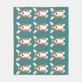 Corgi Fleece Blanket Deken (Voorkant)