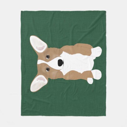 Corgi Fleece Blanket Deken (Voorkant)