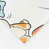 Corgi Fleece Deken (Hoek)