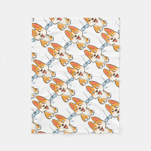 Corgi Fleece Deken