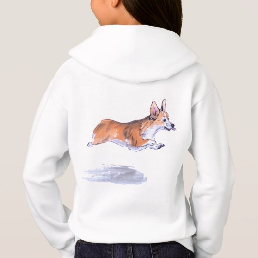 Corgi flight sumie schilderij (Achterkant)