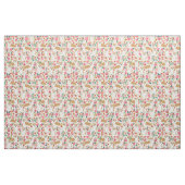 Corgi floral fabric - crème stof (Fat Quarter)