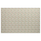 Corgi floral fabric - munt stof (Yard (91,4 cm))